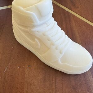 Cream High-Top Jordan Sneaker Candle